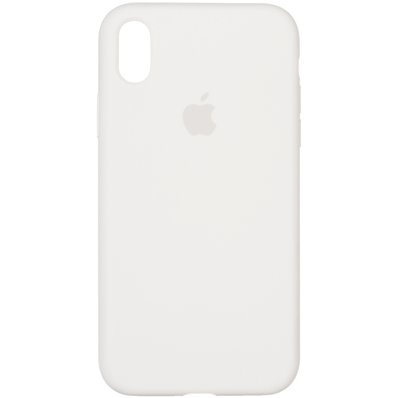 Silicone Case Full Protective (AA) для iPhone XR (White)-0